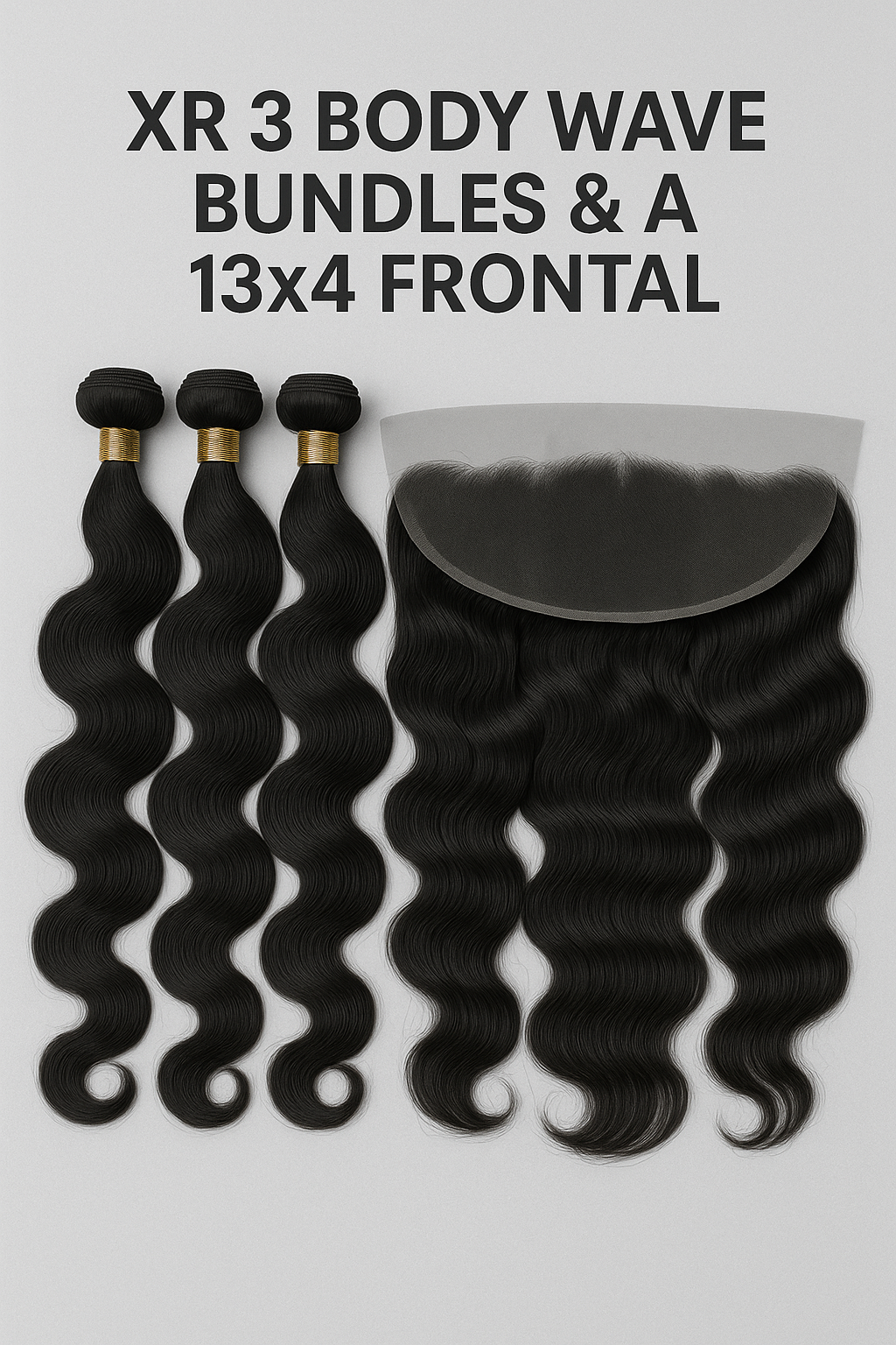 3 Body Wave Bundles + Frontal