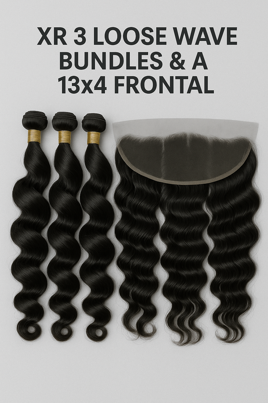 3 Loose Wave Bundles + Frontal